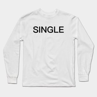Single Black Long Sleeve T-Shirt